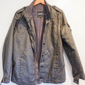 FOREIGN EXCHANGE DARK GREY - SIZE MEDIUM - BOMBER JACKET